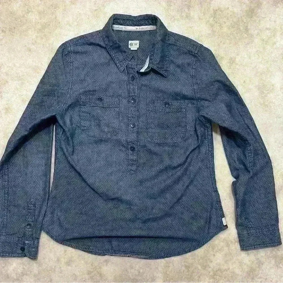Tom’s Chambray Blue Tunic Pullover Top - Picture 1 of 3